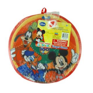 Disney Mickey Mouse Clubhouse Target Self Gripping Kids Velcro Ball Darts Game