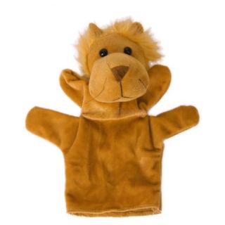 Lion Parent Child Pattern Velvet Hand Puppet and Finger Puppet Kids Plush Toy