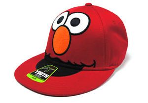 Sesame Street Elmo Face Youth Kids Baseball Cap Snap Back Hat Licensed
