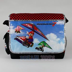Nintendo Super Mario Bros Large Messenger Bag Mario Kart 7 Boys Shoulder Luigi