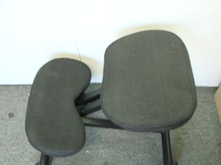 JDI Group Ergonomic Kneeling Desk Chair Gray Black Office Back Spine Health