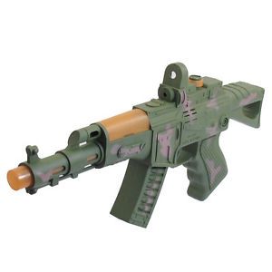 Sound Light Simulated Plastic Sniper Rifle Gun Toy Gift Army Green for Children