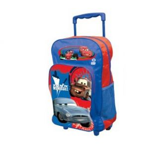 New Disney Cars Kids Large Trolley Travel Luggage Bag