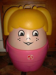 Vintage Step 2 Toy Box Chest Pink Girl Storage Bin Hamper Kids Toybox Excellent