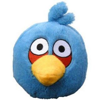 Genuine Rovio Angry Birds 5" Talking Blue Bird Plush Toy w Sound New