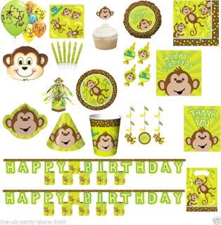 Monkeying Around Jungle Animal Zoo Birthday Party Items Decorations