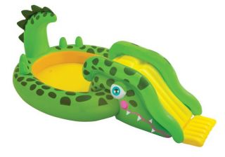 Intex Gator Adventure Play Center Kids Inflatable Pool w Sprayer 57132EP