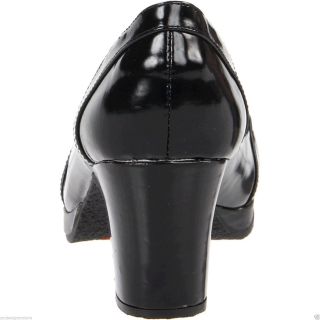 Kors Michael Kors Ieshia Girls Kids Pump Patent Leather Heel Shoe Black Silver