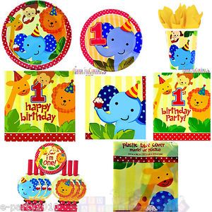 Zoo Jungle Animal Birthday Party Supplies Pick One or Create Set First 1st