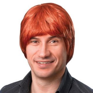 Fancy Dress Party Costume Carnival Silly Mens Mans Male Short Hair Wig Ginger