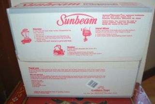 Sunbeam Chilton Toys Playset Motorized Blender Tea Set Vintage Toy New NIP