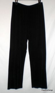 Chico's Travelers Slinky Travel Knit Black Pants Stretch Size 2 Short 28" Inseam