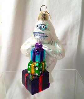 Kurt s Adler 5" Abominable Snowman or "The Bumble" Glass Christmas Ornament