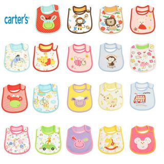 Baby Kids Infants Cute Bibs 3 Layer Waterproof Embroidered Saliva Towels Bibs