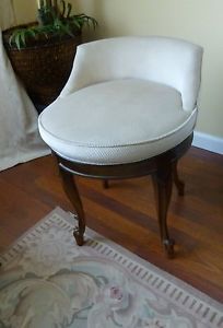 Unique Vintage French Style Swivel Vanity Stool Chair