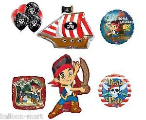 Jake and The Neverland Pirates Birthday Party Supplies Balloons SHIP Skull New