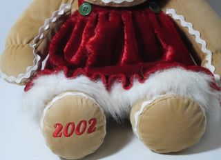 2002 Dan Dee Gingerbread Kids Boy and Girl Set Stuffed Plush Toy Dolls Scented