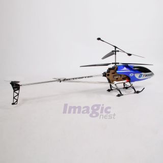 53inch Extra Large G T Model QS8006 Speed 3 5CH RC Helicopter Builtin Gyro Blue
