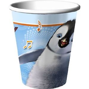 Happy Feet Two Penguins Paper Cups Birthday Party Supplies Tableware