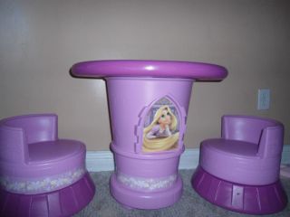 Disney Tangled Rapunzel Castle Tower Transform Into Table and Chair