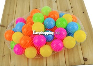 Kid's 50pcs Soft Plastic Pit Ball Bright Color Play Tunnel Toy Pets ES9P