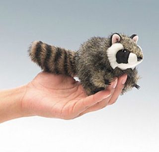 Folkmanis Puppets Baby Raccoon Finger Puppet Free SHIP