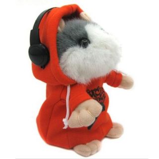 Cute Mimicry Pet Speak Talking Record Electronic Hamster Plush Toy Birthday Gift