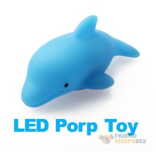 Dolphin Light LED Flashing Lamp Baby Kids Bath Toy F1