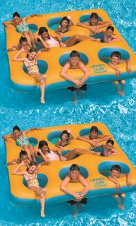 2 Swimline 90501 Swimming Pool Inflatable Labyrinth Island Fun Kids Toy Floats