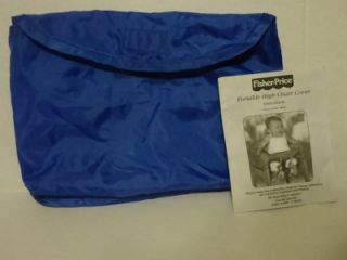 Fisher Price Portable High Chair Cover Travel Pouch Blue Restaurant Sanitary