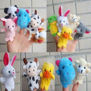 10 Finger Puppet Animal Set Baby Hand Toy Party Favor