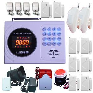 G43 13 GSM 4 Band Wireless Home Security Alarm System w Auto Dialer SMS Sim Card