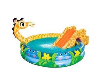 Banzai Giraffe Slide N Spray Kids 85 Gallon Pool Brand New Factory SEALED