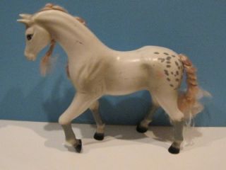 Vintage Mattel Barbie Dream Horse M I I MII Tan White Poseable Blankets Tack '94
