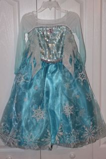 Frozen  Elsa Costume Girls Dress Up Princess Size 5 6