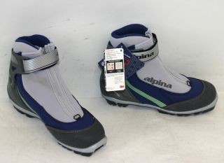 Alpina TR 50L Womens NNN Cross Country Ski Boots Size 38 0 Indigo New Display