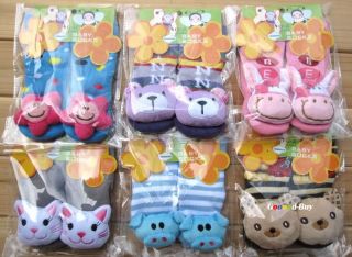 6 Pairs Unisex Cartoon Baby Kids Child Play Toy Socks