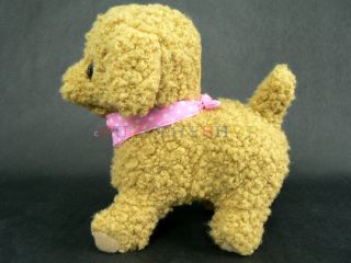 Japan Animal Toy Poodle Kids Plush Toy Walking Barking Shaking Tail Pet Doll