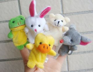 50pcs Lot Wholesale Baby Kids Funny Toy Finger Puppets Story Animal Figure Group