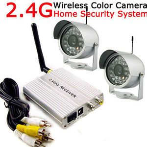 DIY 2 4G Wireless Home Outdoor Security IR Night Color Video CCTV Camera System