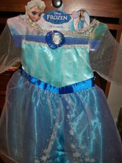 Disney Princess Elsa Frozen Dress Size 4 6X Dress Up Costume Sold Out Everywhere