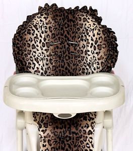 Leopard Baby High Chair Cover Soft Padded Fits Graco Baby Trend Chicco