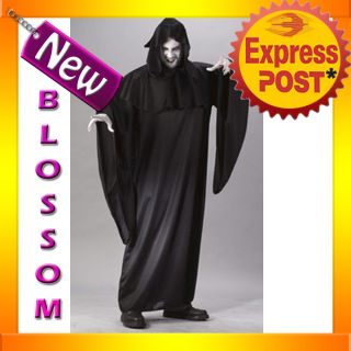 J98 Mens Ghost Death Eater Sream Scary Zombie Halloween Fancy Dress Costume