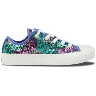 Converse Chuck Taylor All Stars Circus Sequins Womens Shoe Silver Blue Red