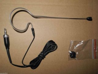 Pro Single Earhook Headset Head Worn Microphone for Wireless Mic Mike System