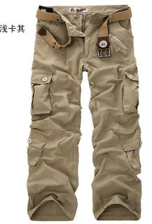 New Men's Casual Fashion Camouflage Loose Overall Cargo Pants Jeans Trousers Hot