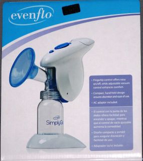 Evenflo Simplygo Single Electric Battery Breast Pump Portable SEALED