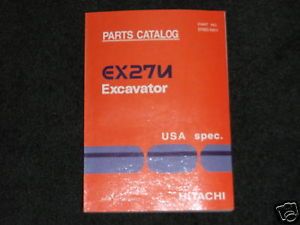 Hitachi EX27U Excavator Parts Catalog Manual