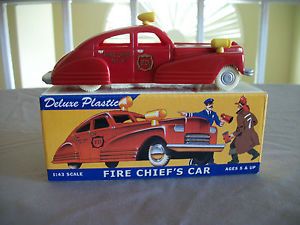1940's Dimestore Dreams for Train Gas Service Station Playset Fire Chief Car