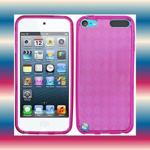 TPU Clear Pink Apple iPod Touch 5th Generation Phone Cover Soft Case Skin
